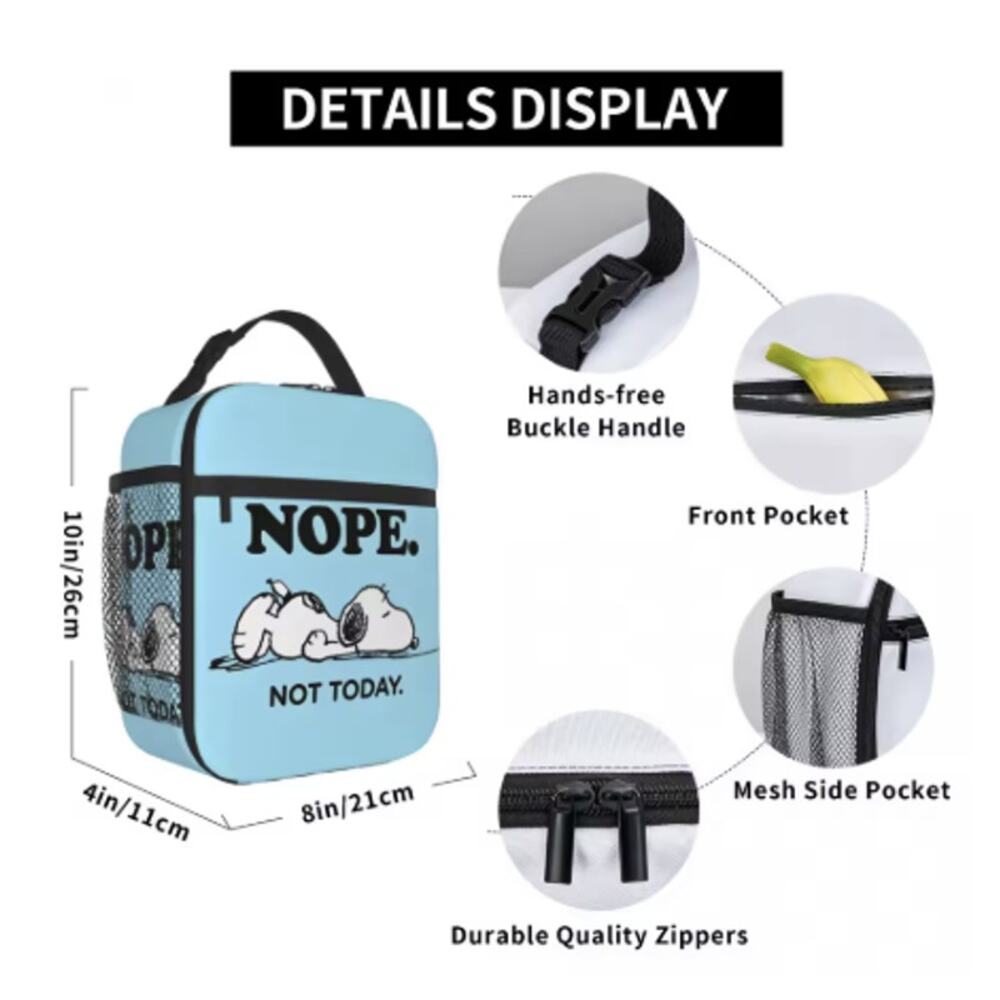 New Snoopy Halloween Insulated Lunch Bag/Bento Box, For Work or School - Picture 3 of 3